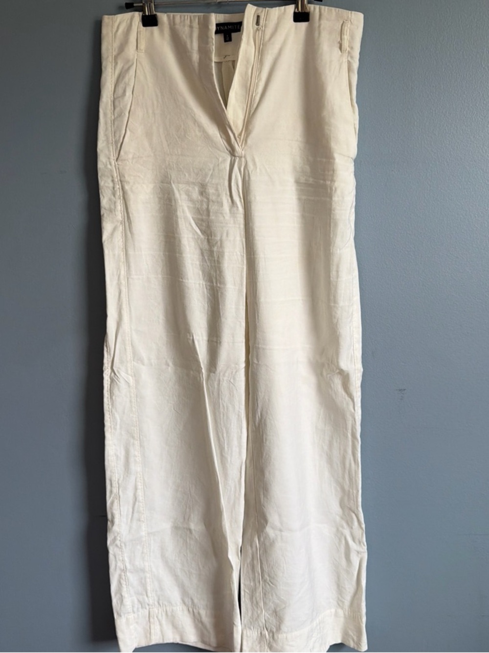 Dynamite Ivory Wide-Leg Pants
